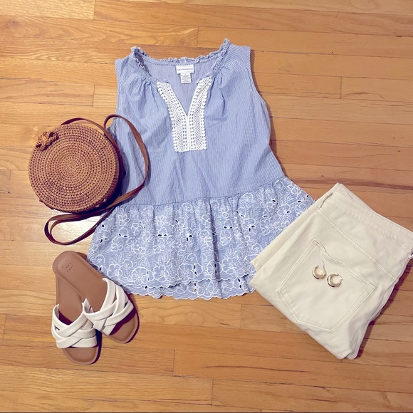 Liz Claiborne peplum top - Picture 1 of 8